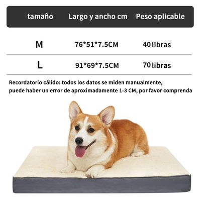 Imagen 2 del producto Colchoneta Mascotas Viscoelástica Impermeable Desmontable L