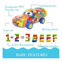 GENERICO - Juguetes Bloques De Construccion En Auto Portatil Infantil