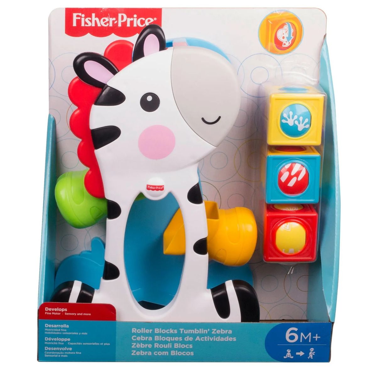 FISHER PRICE - Juego Educativo Cebra Bloques De Actividades Fisher Price