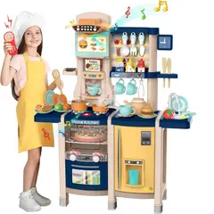 GENERICO - COCINA 100 CM AZUL CON 66 PCS