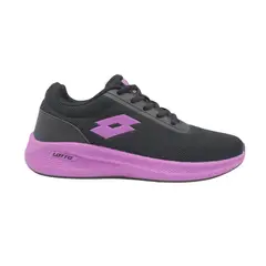LOTTO - Zapatillas Running Mujer - Challenge Negra Morada