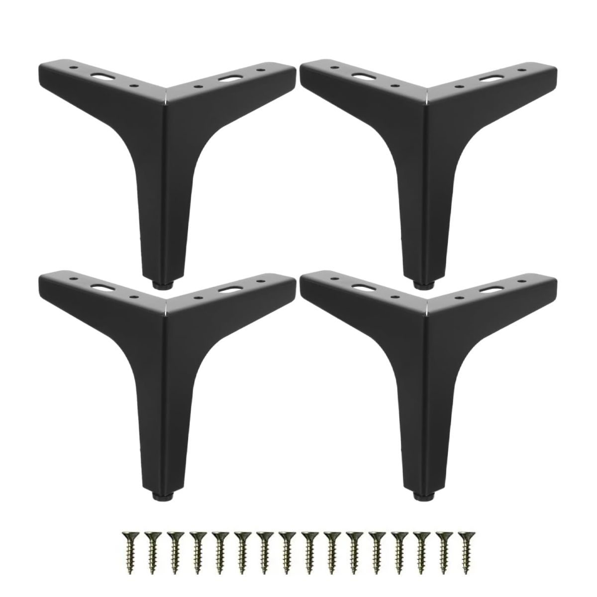 KINDA NICE - Juego De 4 Patas Para Sofá De 15 Cm En Negro Mate