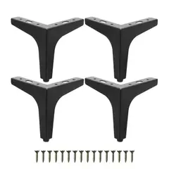 KINDA NICE - Juego De 4 Patas Para Sofá De 15 Cm En Negro Mate