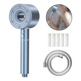 KUANGYE - Regulable 5 Modos Ducha De Alta Filtro Ducha Presión