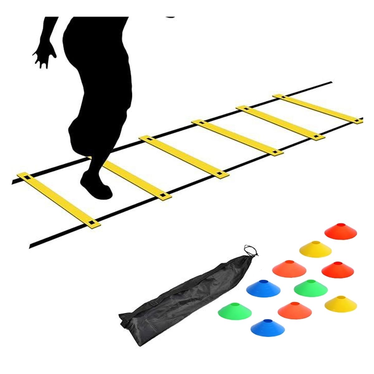 KINDA NICE - Escalera Coordinacion Deportiva De Fútbol +10 Conos