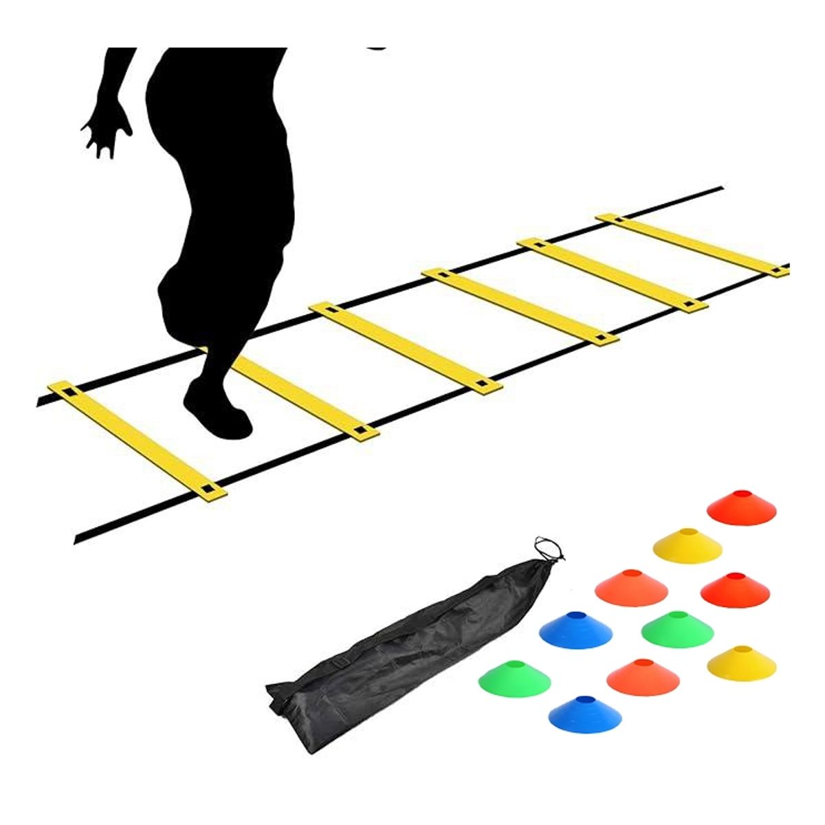 KINDA NICE - Escalera Coordinacion Deportiva De Fútbol +10 Conos