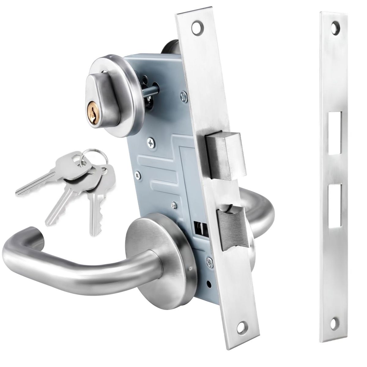 KUANGYE - Kit de Cerradura de Puerta Contra Incendiospara Pasillo de Salida de Emergencia Contra Incendios