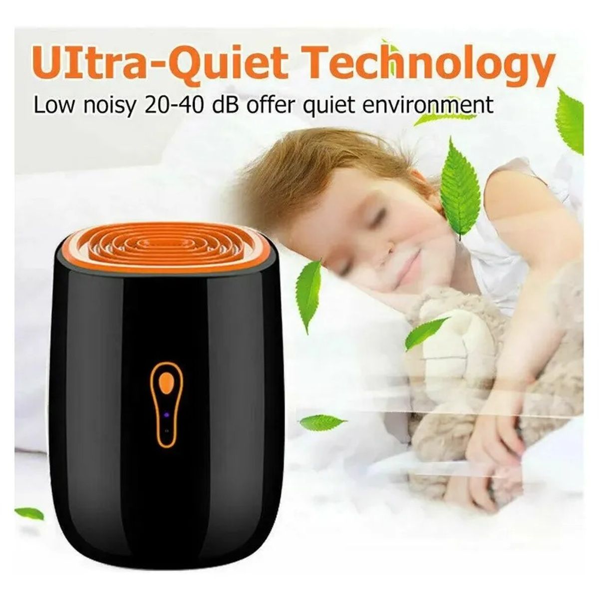 GENERICO - Deshumidificador Eléctrico 800ml Aire Elimina Humedad Usb