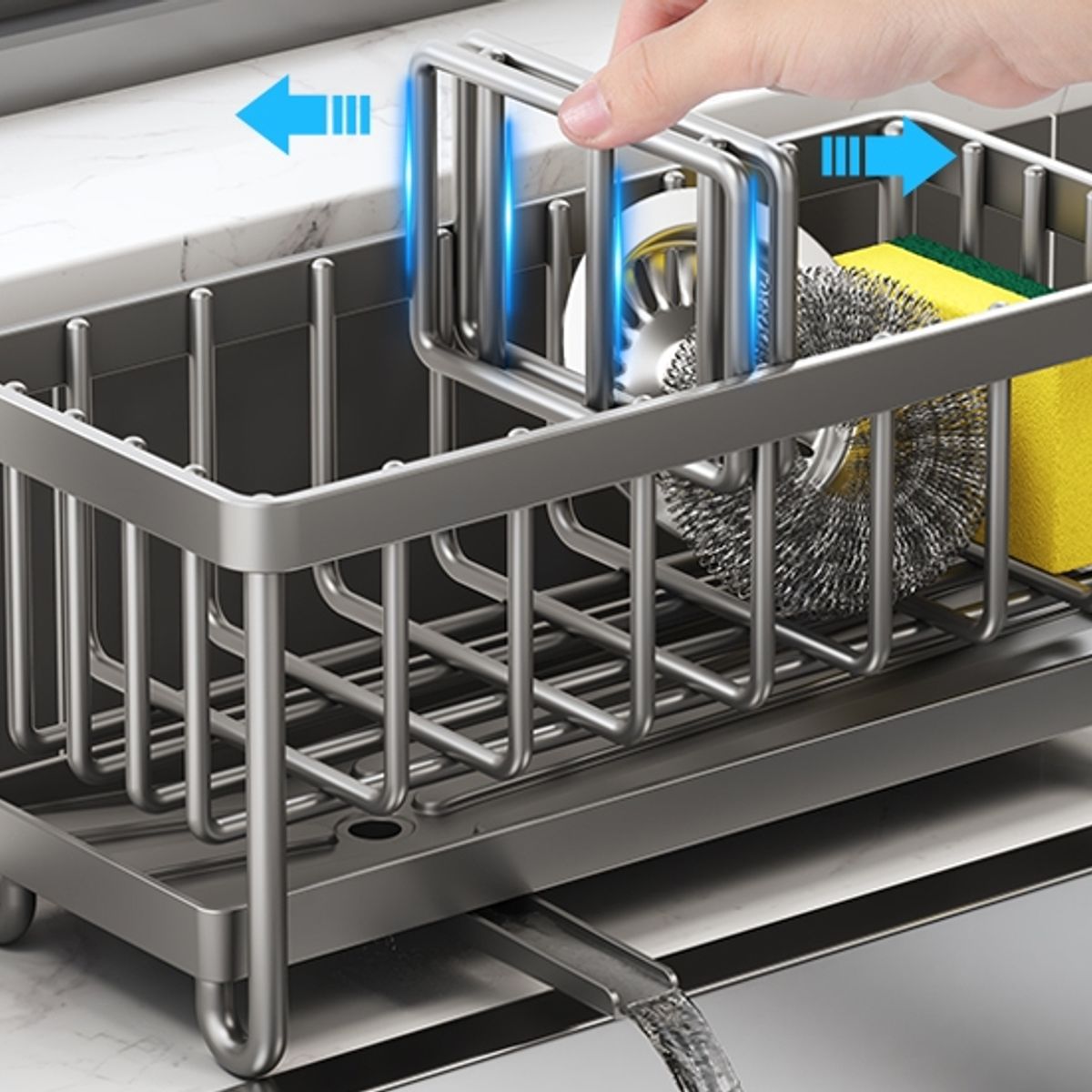 KINDA NICE - Porta Esponja Organizador De Lavaplatos Escurridor De Cocina