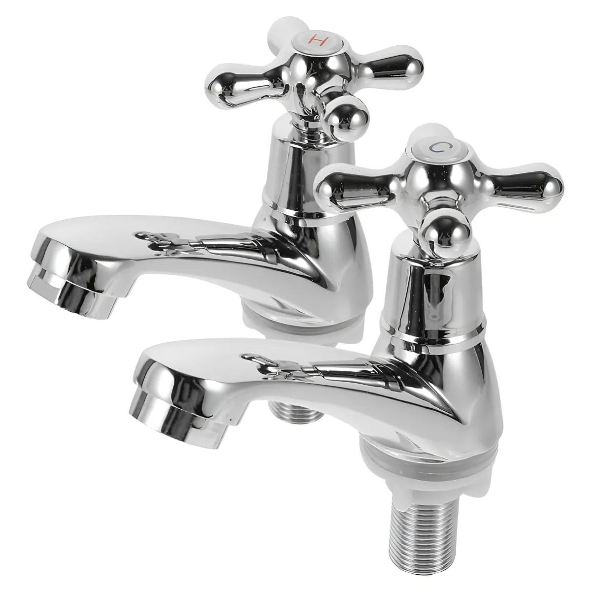 KUANGYE - Set De 2 Llave Lavamanos Lavatorio Con Accesorios