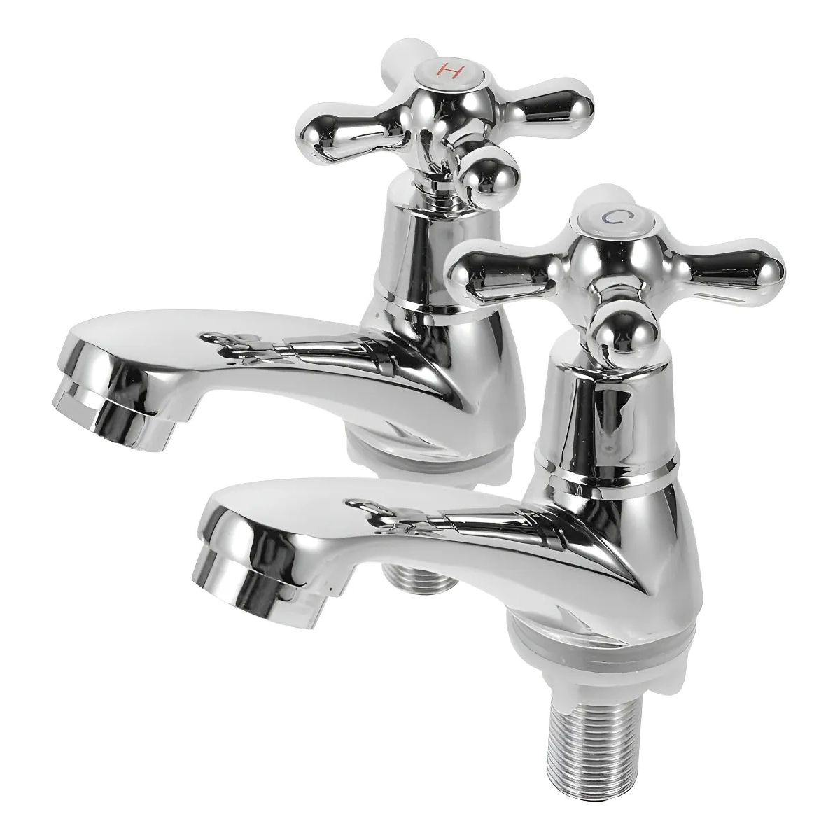 KUANGYE - Set De 2 Llave Lavamanos Lavatorio Con Accesorios