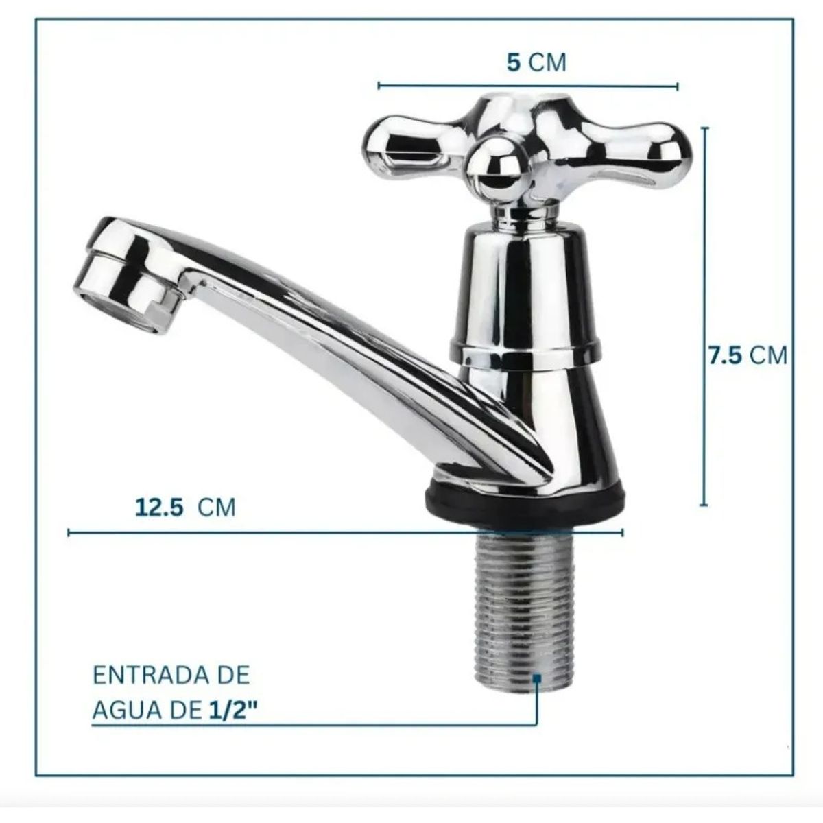 KUANGYE - Set De 2 Llave Lavamanos Lavatorio Con Accesorios