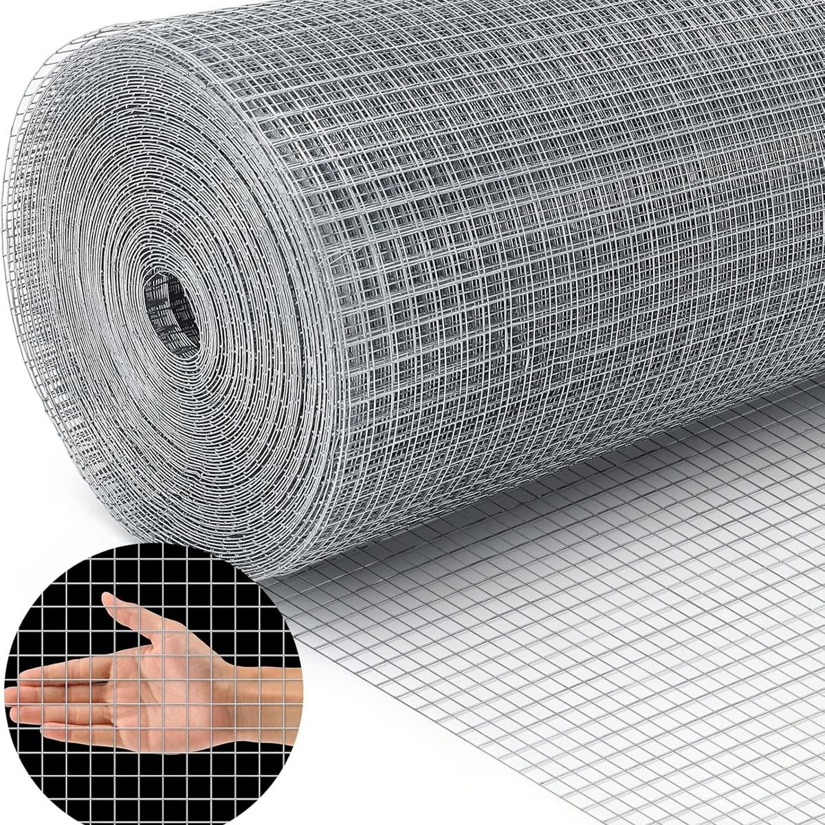 KUANGYE - Criba Galvanizadora Malla Gallinera 90cm Alto X 6mts Largo