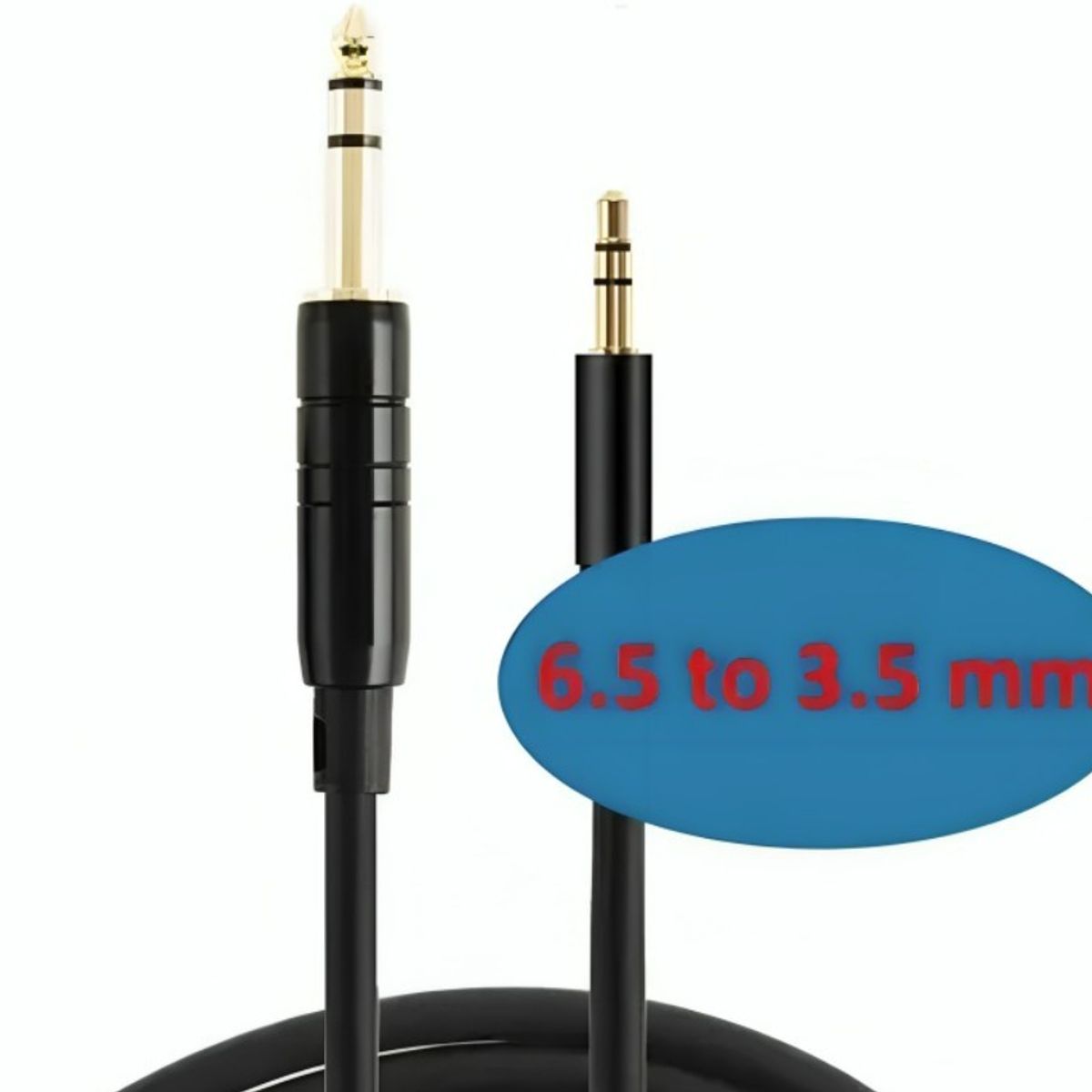 GENERICO - Cable Audio Jack Plug Macho 63mm A Macho 35mm 150cm