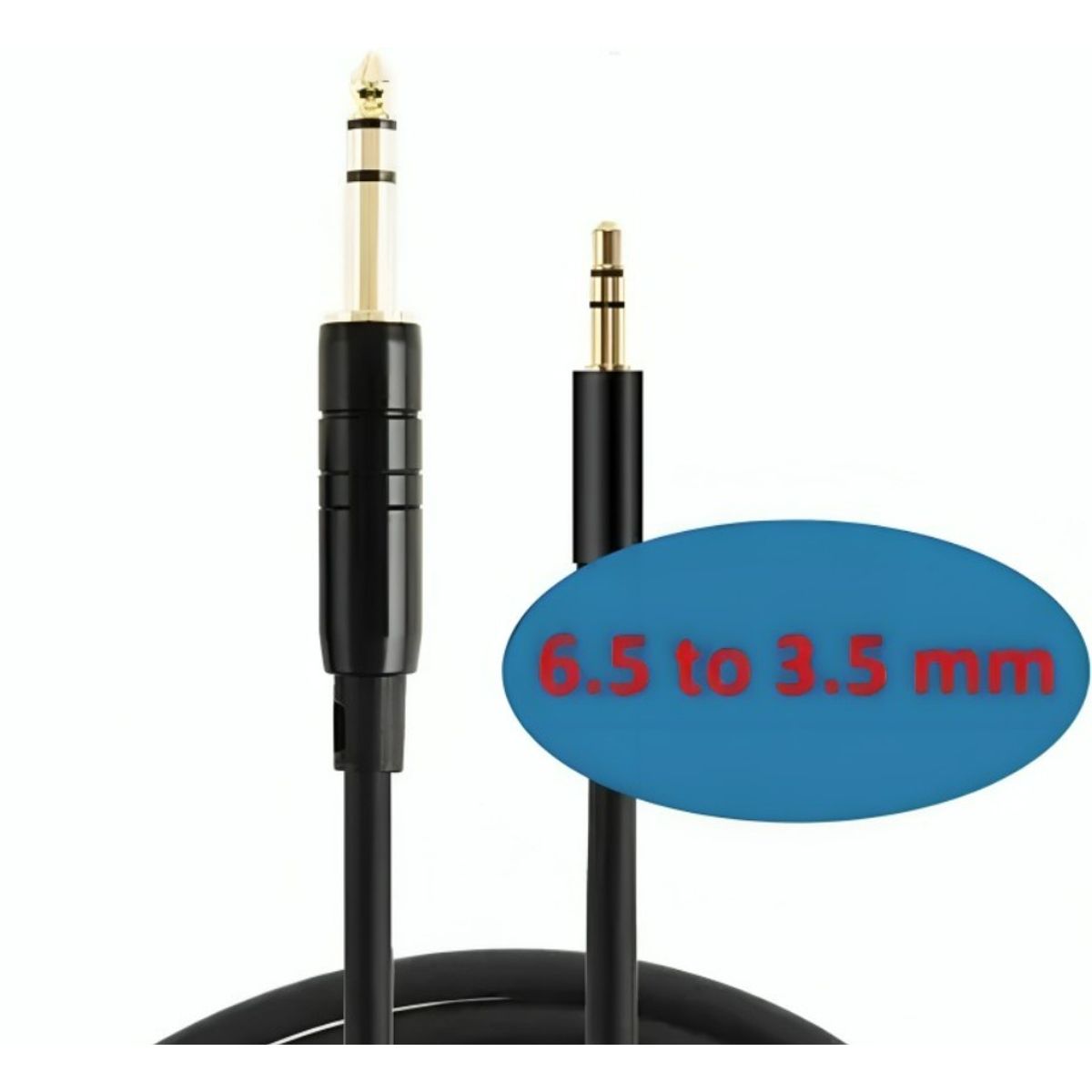 GENERICO - Cable Audio Jack Plug Macho 63mm A Macho 35mm 150cm