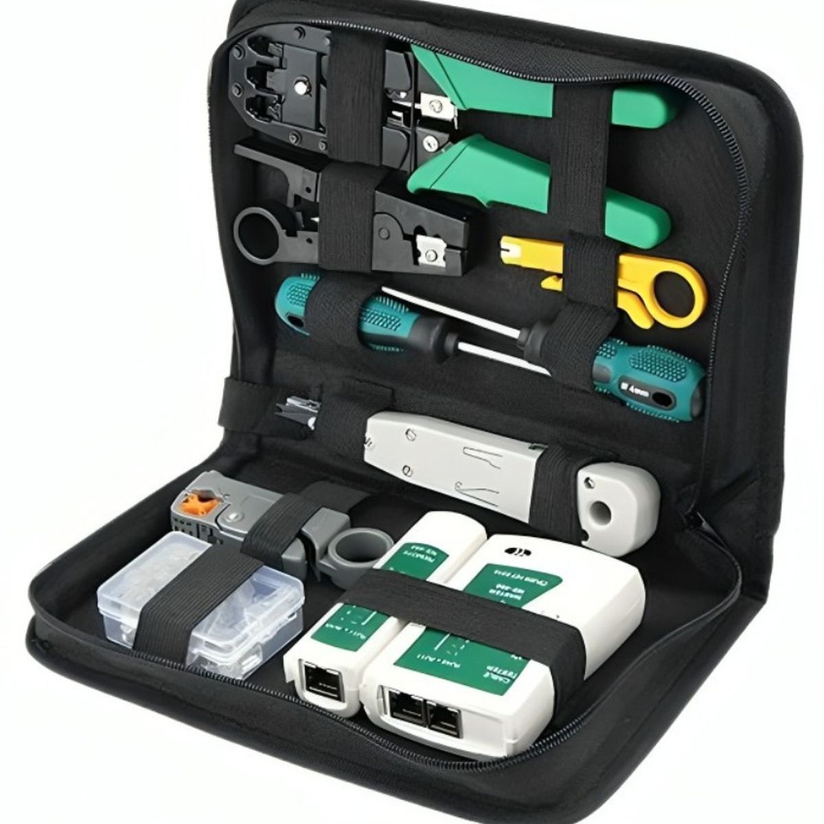 GENERICO - Kit De Herramientas Para Redes Crimpeadora Pelacable Rj45