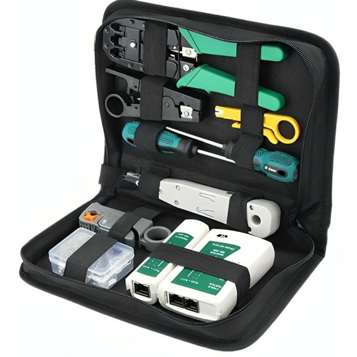 GENERICO - Kit De Herramientas Para Redes Crimpeadora Pelacable Rj45