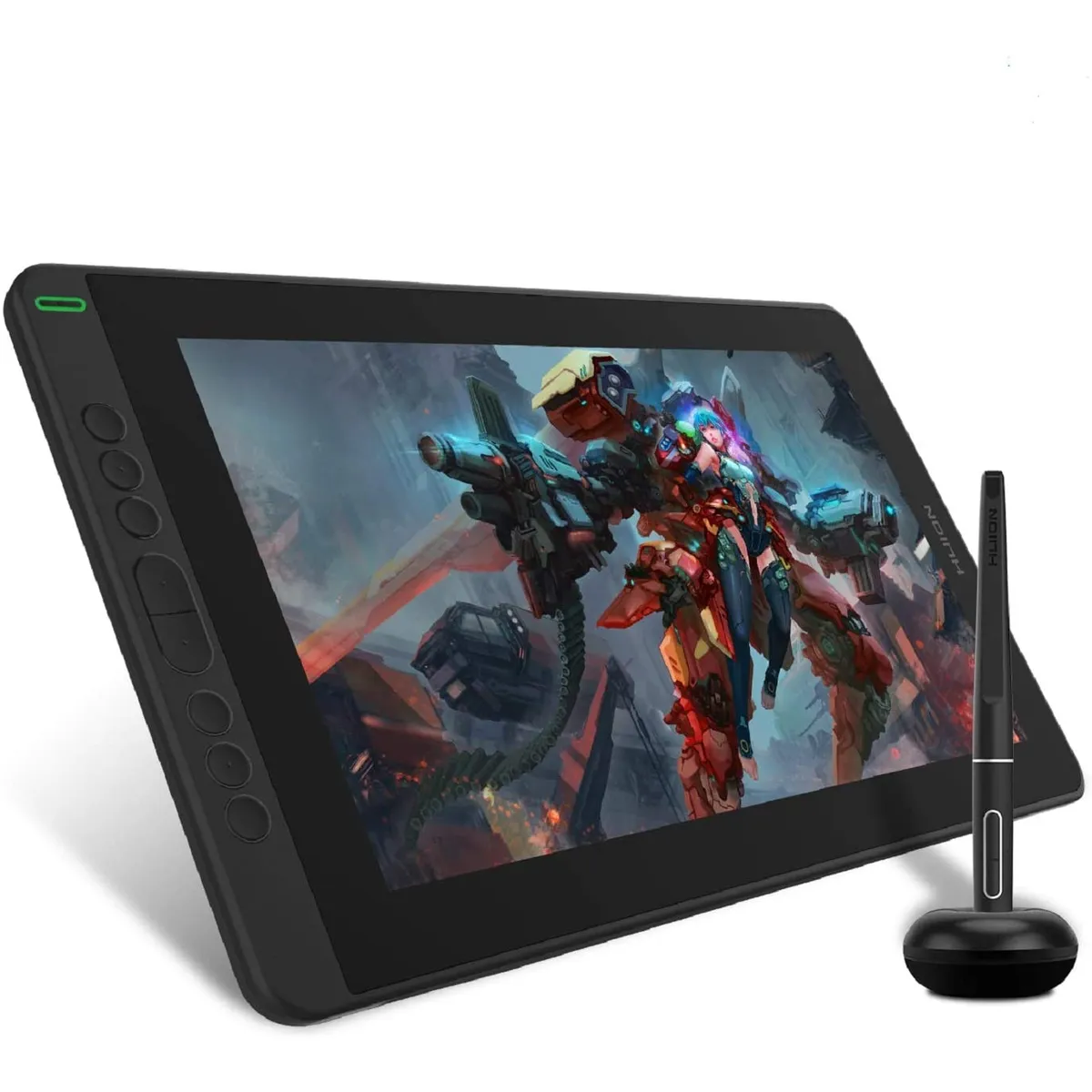 HUION - Tableta Gráfica Digitalizadora Huion Kamvas 13 de 13.3" - Negro No incluye el soporte.