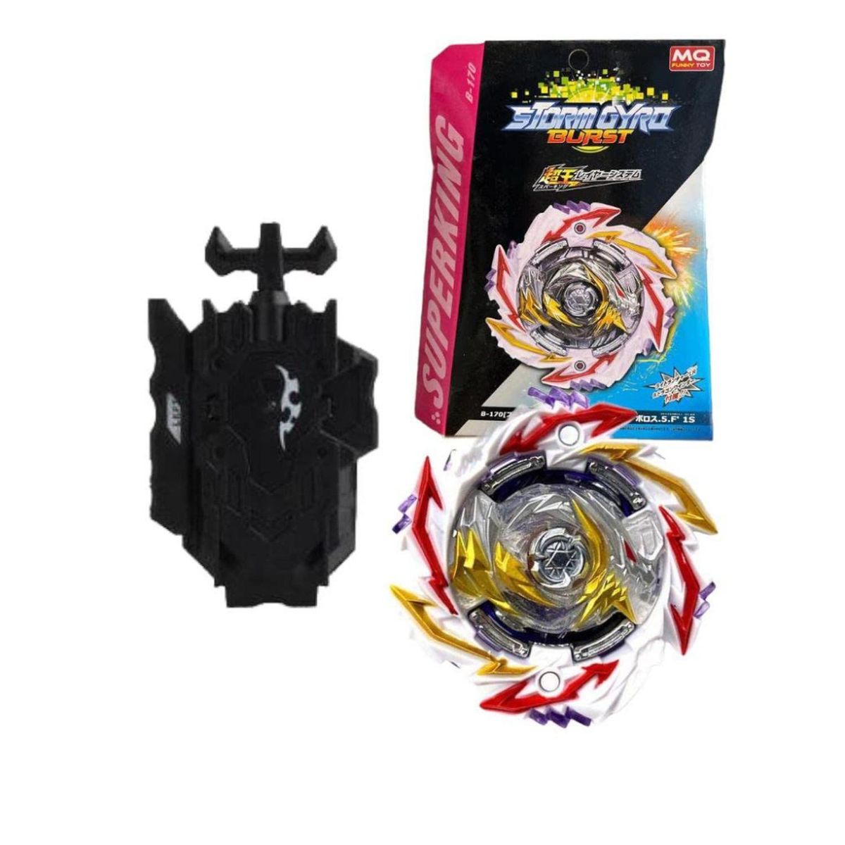 BEYBLADE - STORMGYRO SUPERKING ABYSS DIABOLOS 5F 1S B-170 LAZADOR CUERDA
