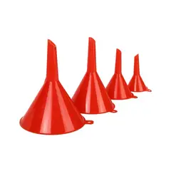 GENERICO - Set de 4 Embudos Plásticos Multiuso