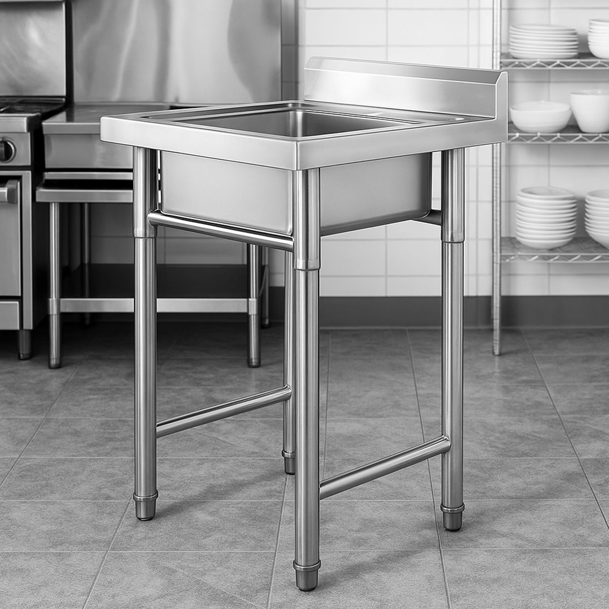 JOYTEK - Lavafondo de Acero Inoxidable Joytek 50x50x90 cm