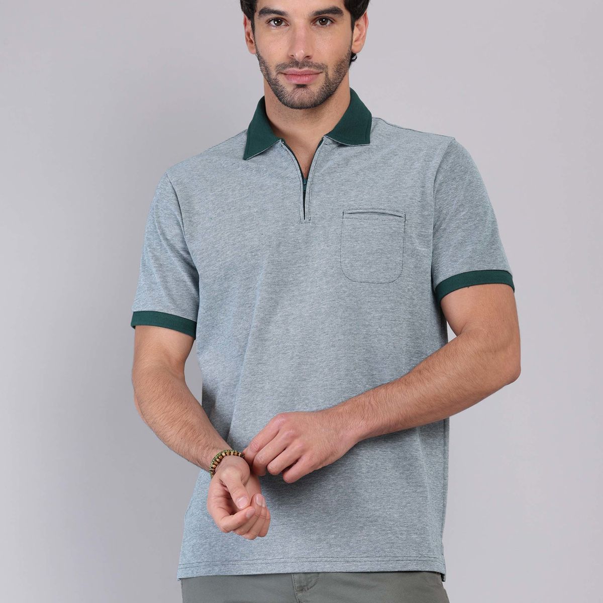 PIERO BUTTI - Polera Pique Melange Piero Butti PIERO BUTTI