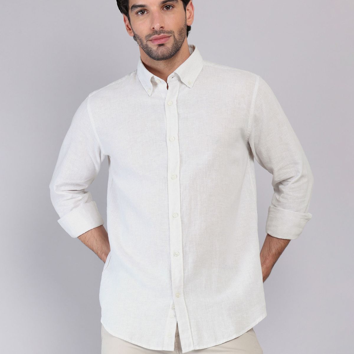 PIERO BUTTI - Camisa Lino Algodón Piero Butti PIERO BUTTI