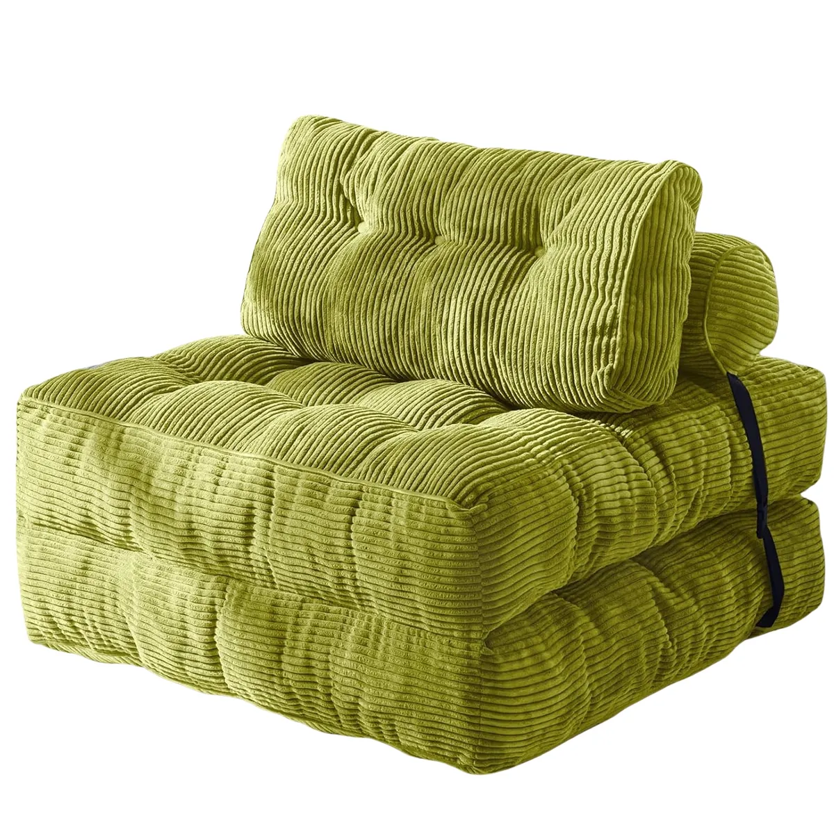 PITAYA - Silla Sofá Cama 155x85cm Puff Plegable Acolchada Hogar