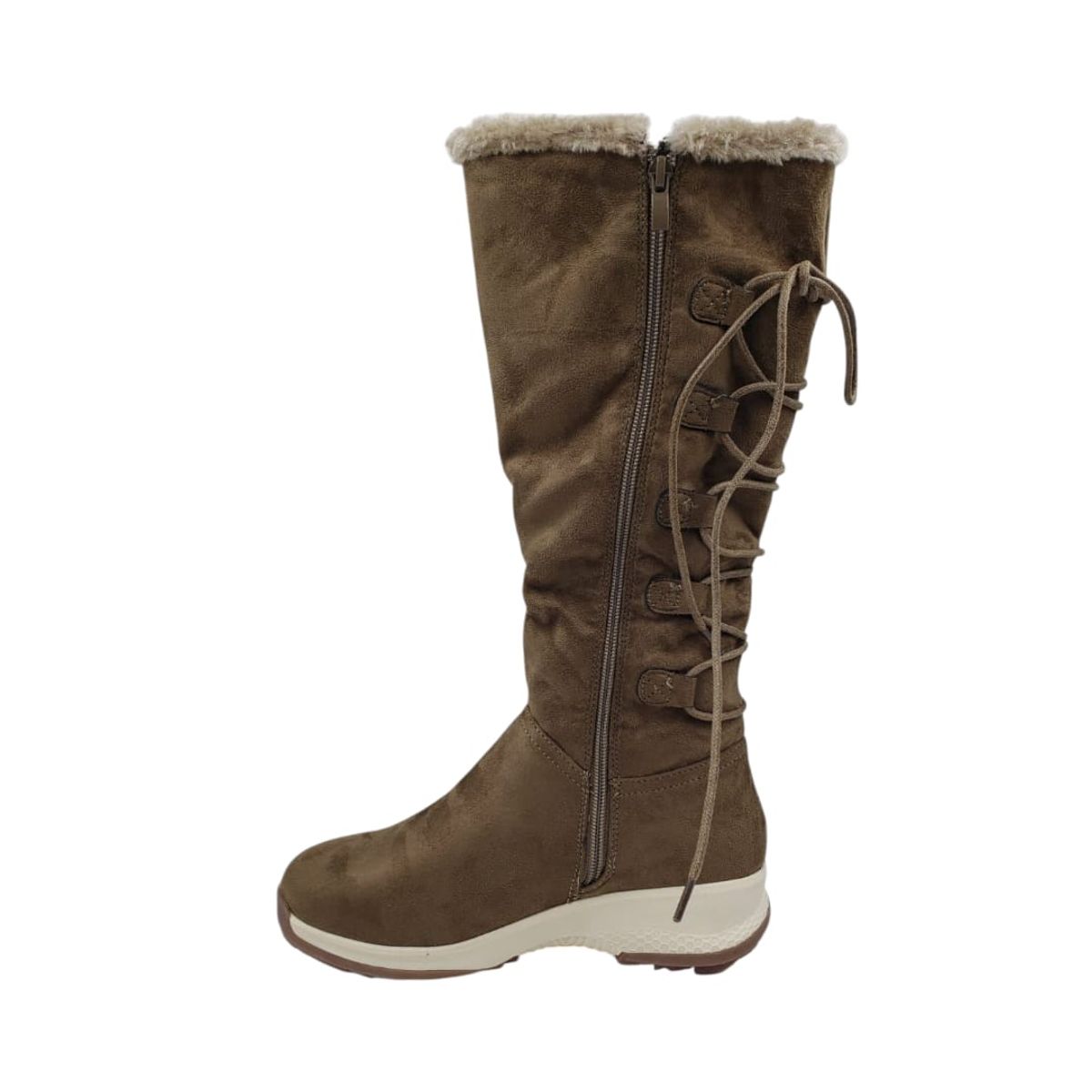 HERIEL - Bota Khaki Chiporro Mujer