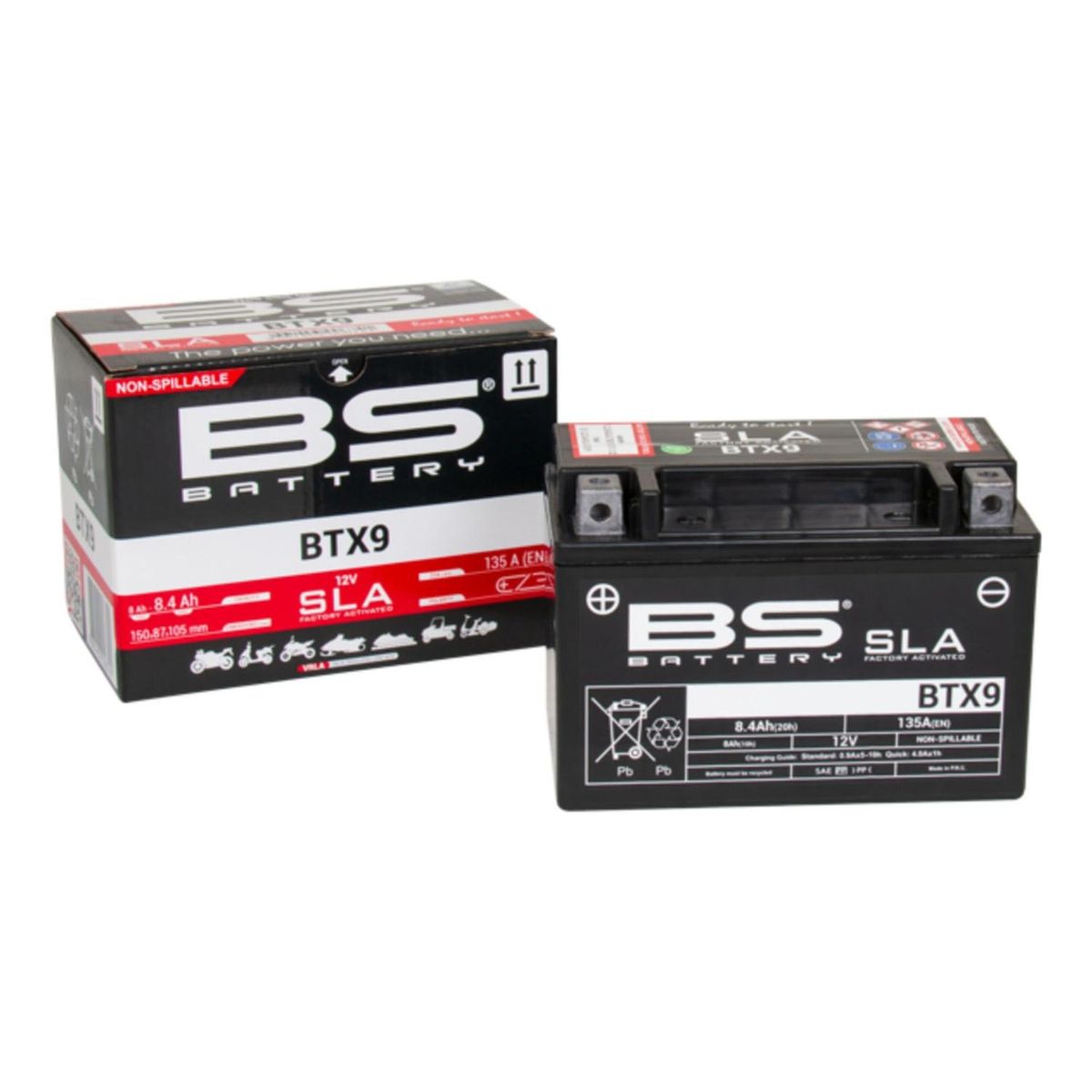 GENERICO - Bateria Para Moto De Gel Btx9  Ytx9  Htx9