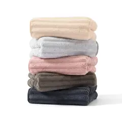 GENERICO - PACK 6 TOALLAS MANO MICROFIBRA 35*75CM - Beige