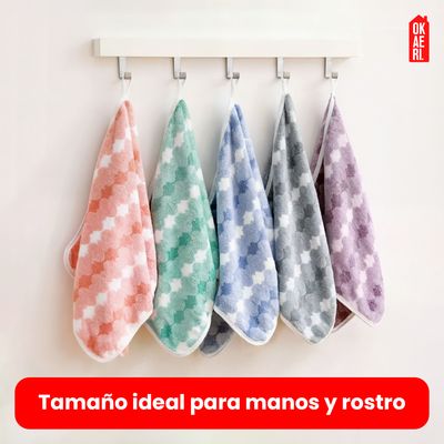 Imagen 2 del producto PACK 6 TOALLAS MANO MICROFIBRA 35*75CM - Naranja