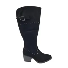 HERIEL - Bota Negra Taco Mujer