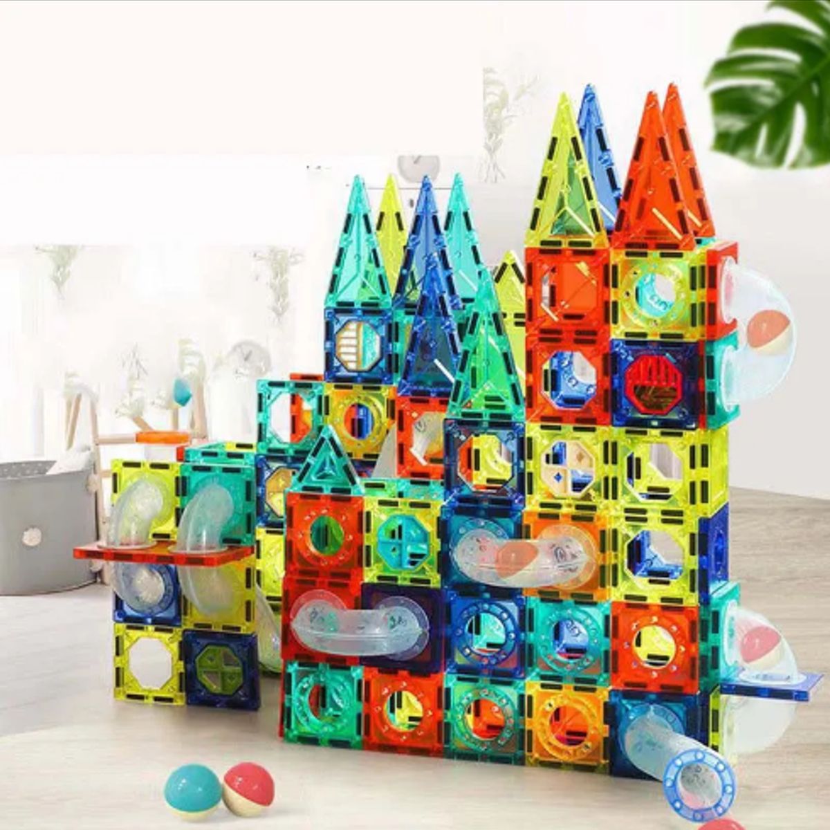 GENERICO - Juego De Bloques Magnéticos 97 Pcs Juego Educativo Creativo