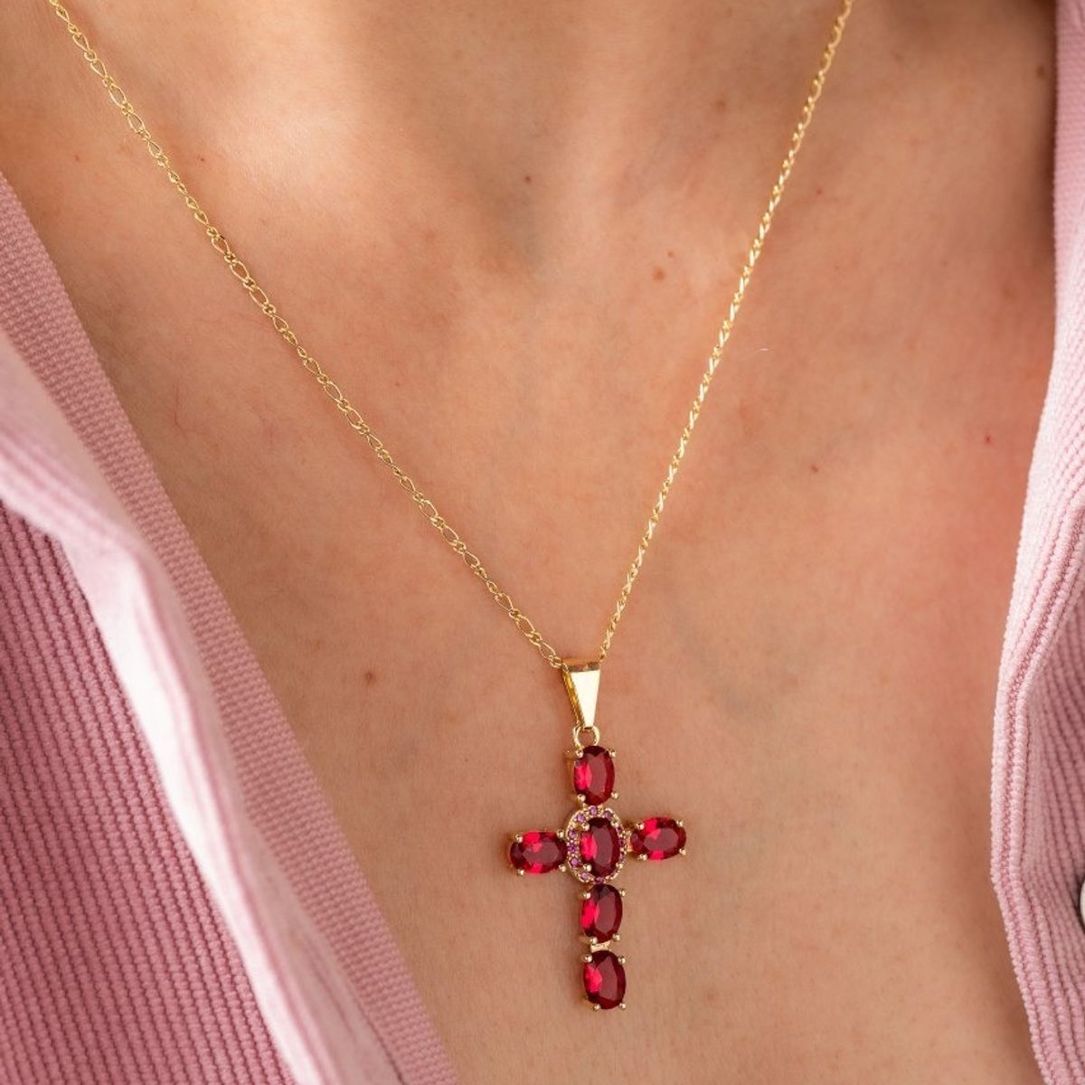 GENERICO - Conjunto Cadena y Colgante en Oro Laminado 18k