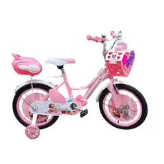 GENERICO - Bicicleta aro 16 con ruedas de aprendizaje morada