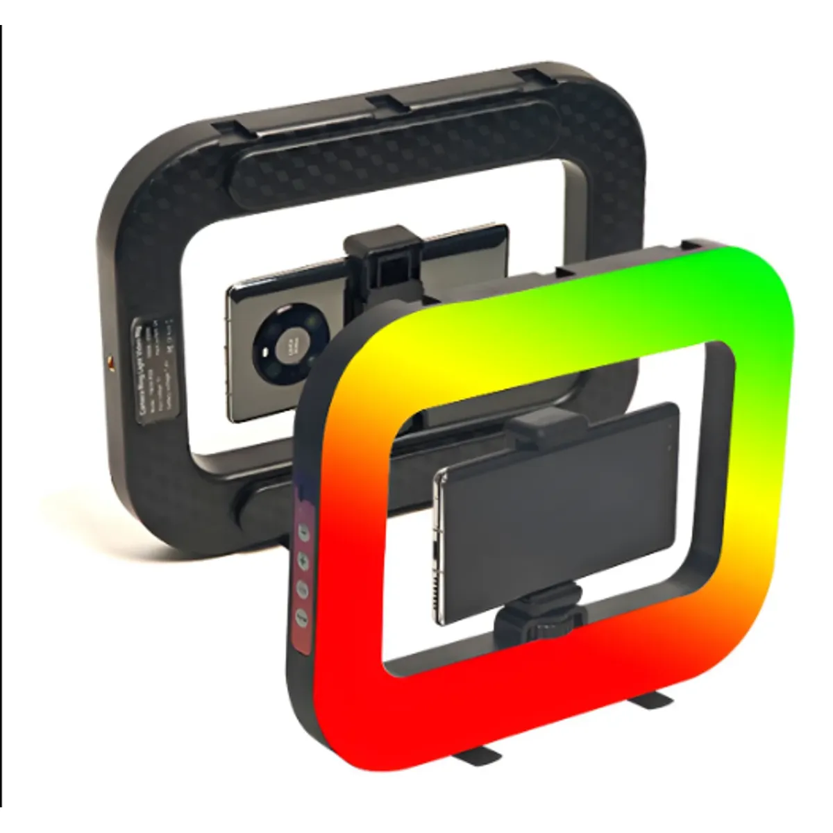 GENERICO - Luz Led Iluminador Cuadro Rgb Trípode Y Clip Para Móvil