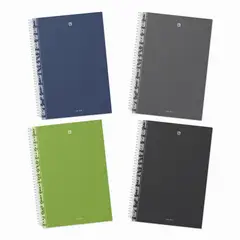 GREENNOTE - Cuaderno Triple 3 Materias Pack 4
