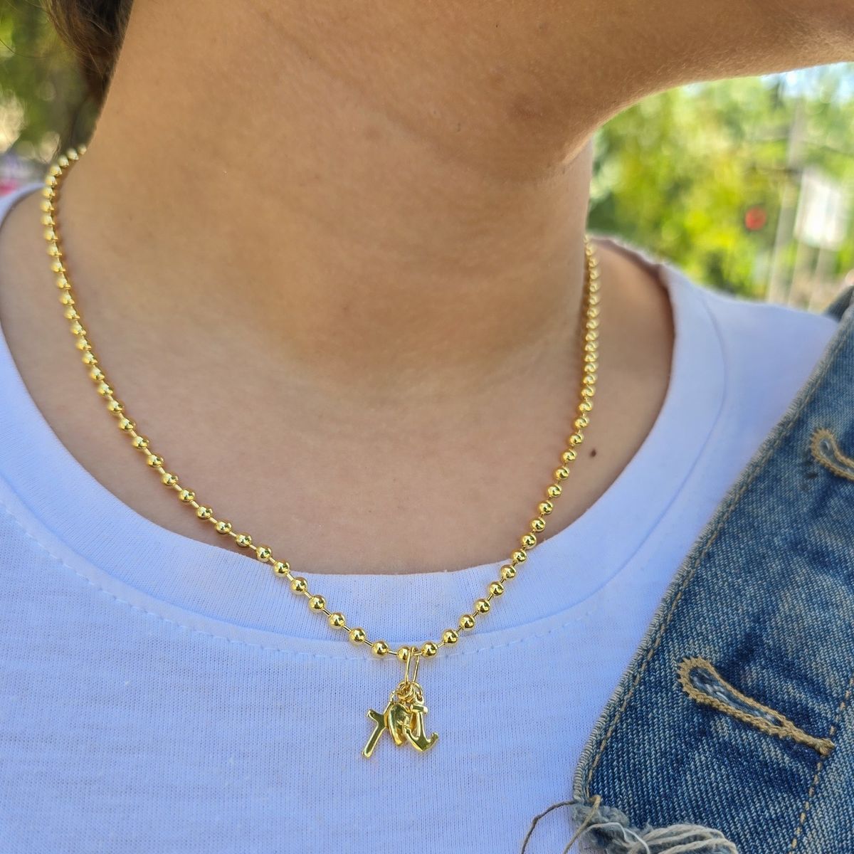 GENERICO - Conjunto Cadena y Colgante en Oro Laminado 18k