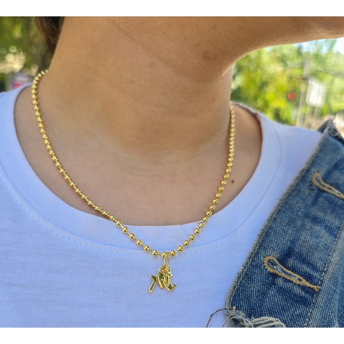 GENERICO - Conjunto Cadena y Colgante en Oro Laminado 18k
