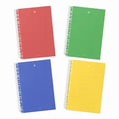 GREENNOTE - Cuaderno Triple 3 Materias Pack 4