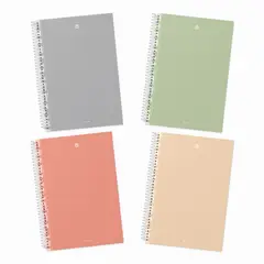 GREENNOTE - Cuaderno Triple 3 Materias Pack 4