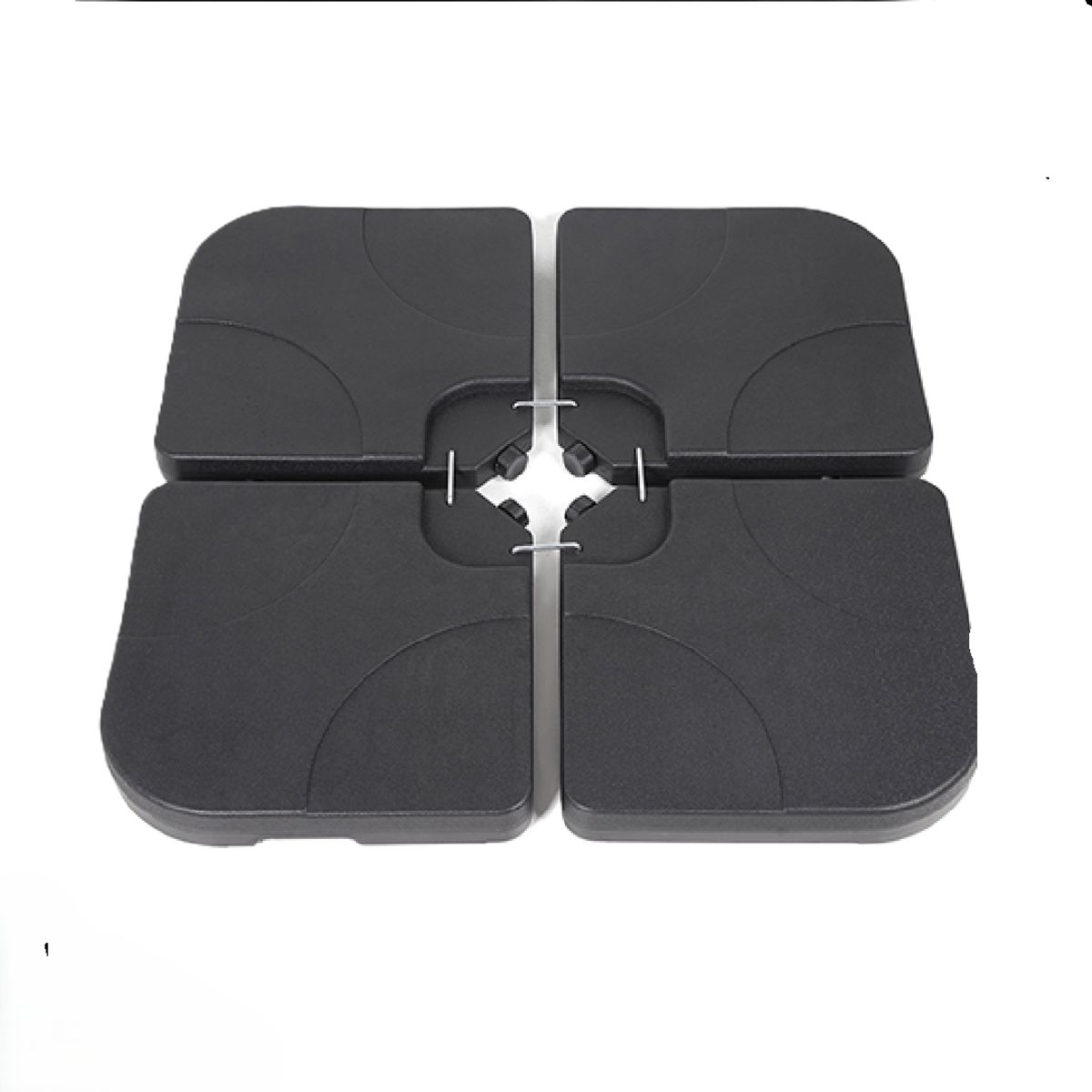 CANBERRA - Base Plástica Rellenable Cuadrada Para Quitasol 4x15 Litros Kiosclub