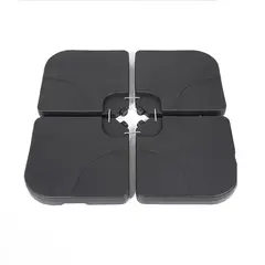 CANBERRA - Base Plástica Rellenable Cuadrada Para Quitasol 4x15 Litros