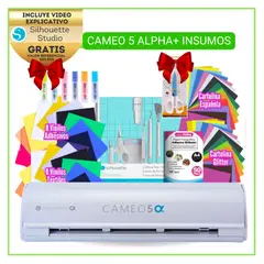 SILHOUETTE - SAN 01cameo 5 Alpha + insumos papelería Alpha