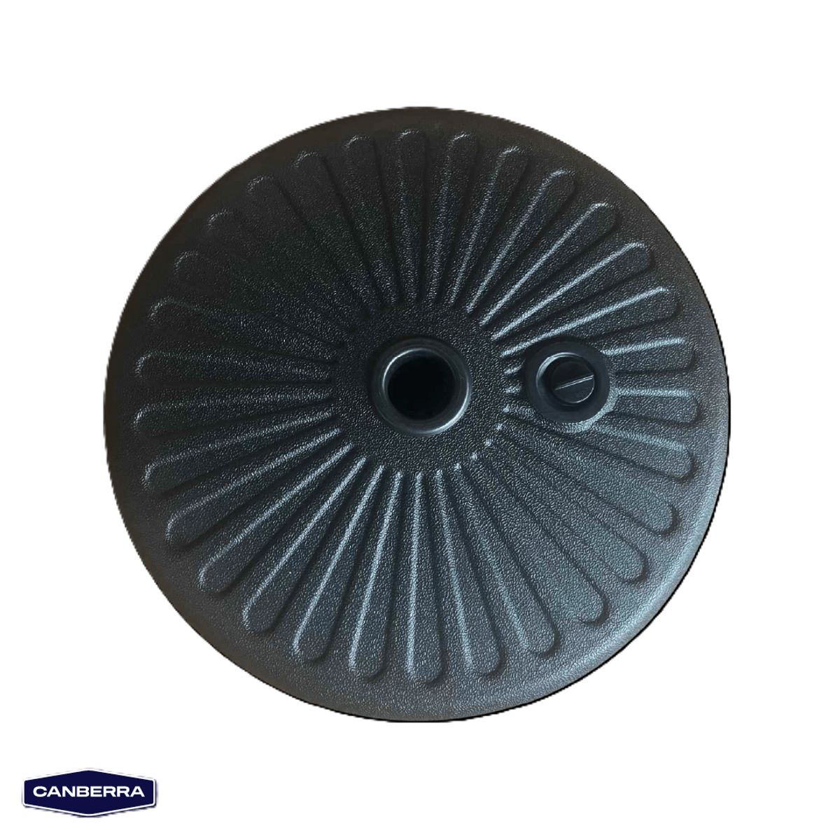 CANBERRA - Base Plástica Rellenable Circular para Quitasol Canberra