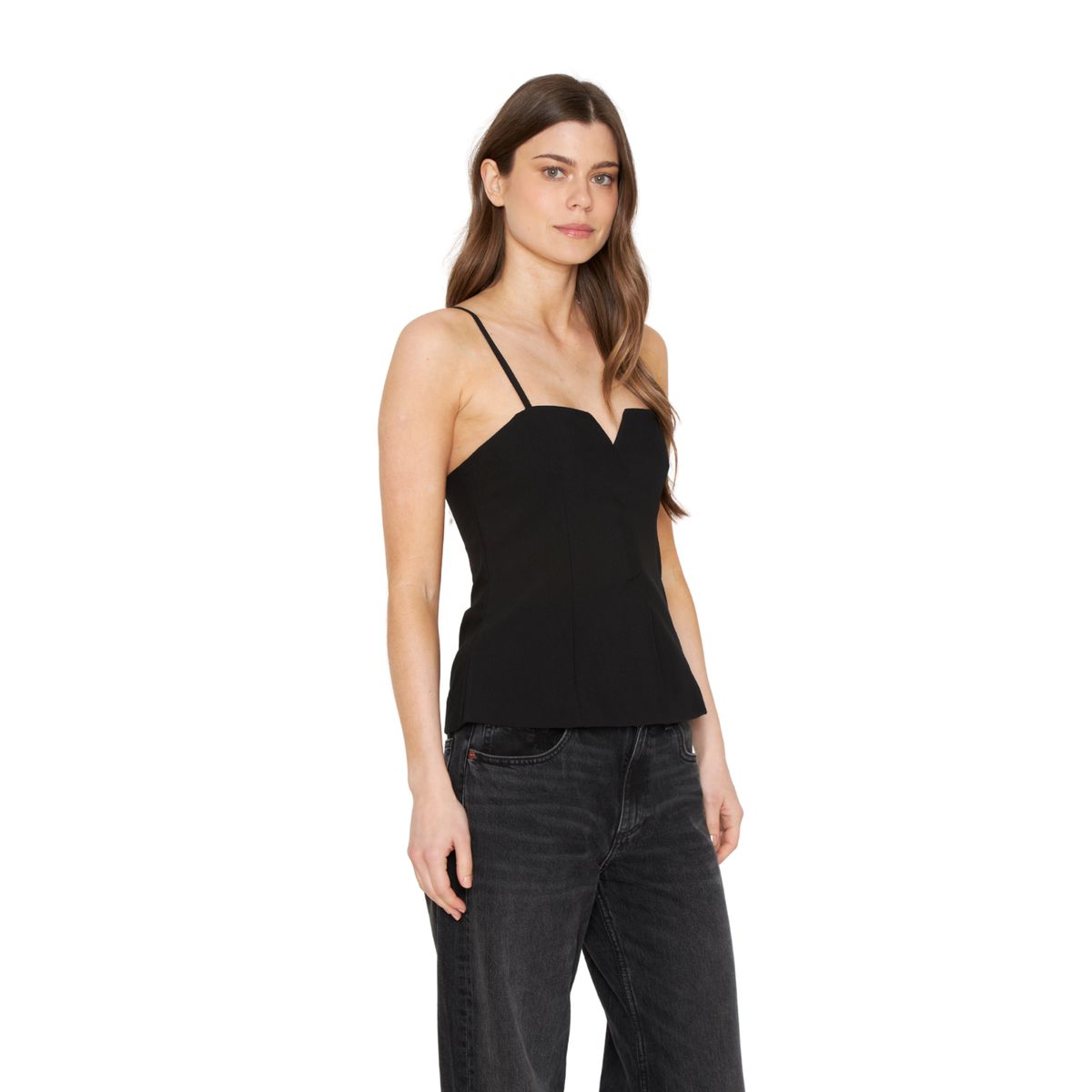 JACINTA TIENDA - Top Siena Pabilos negro Jacinta Tienda