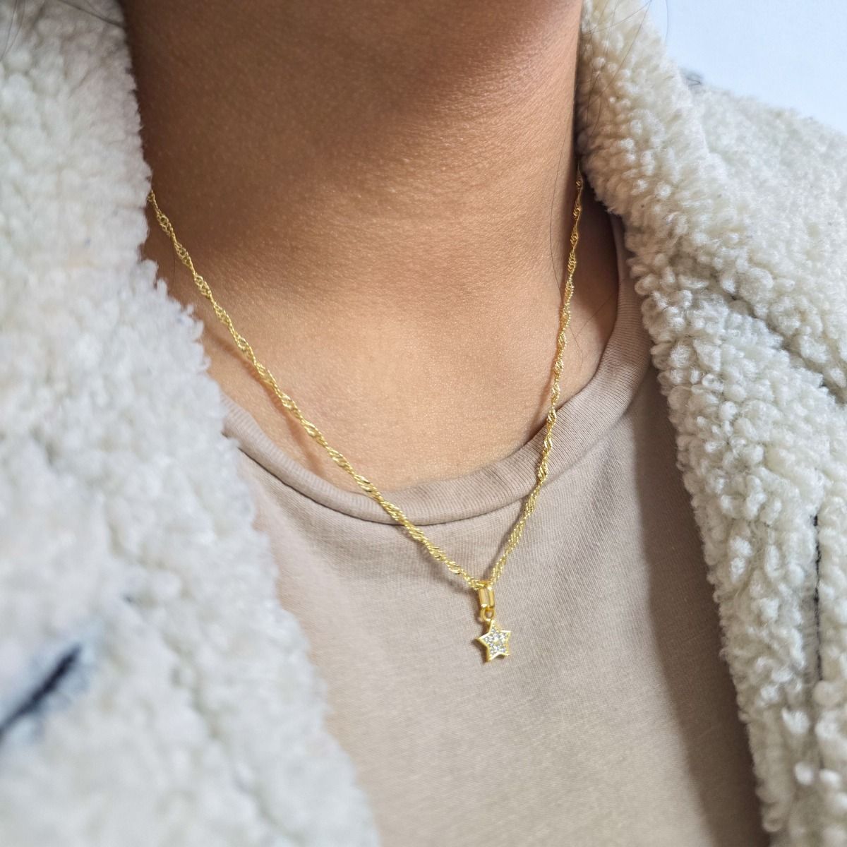 GENERICO - Conjunto Cadena y Colgante en Oro Laminado 18k