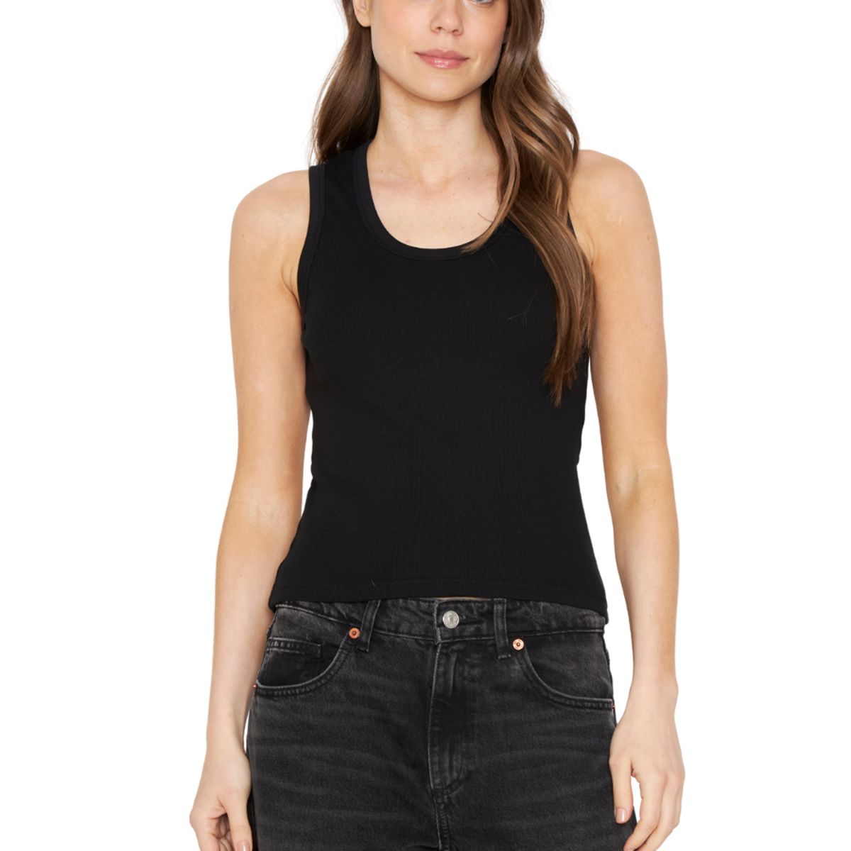 JACINTA TIENDA - Polera Mae Cuello Redondo negra Jacinta Tienda