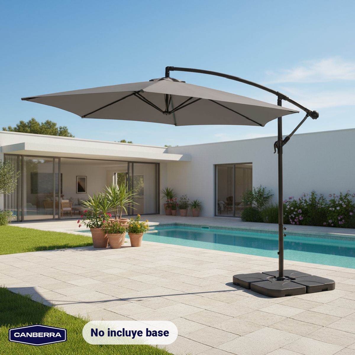 CANBERRA - Quitasol Terraza Lateral Sombrilla Jardín 3M Capri Canberra